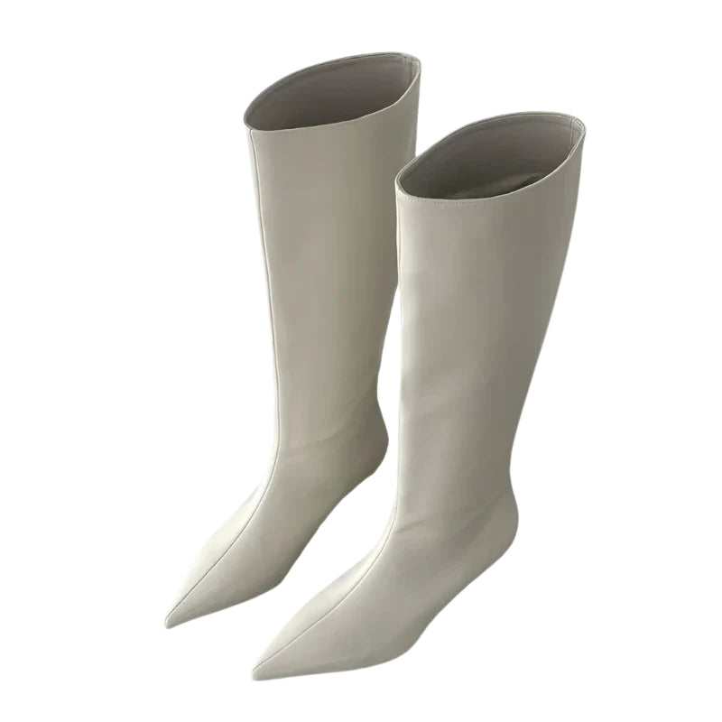 Emily – Mellemlange støvler med spids tå og tynde hæle