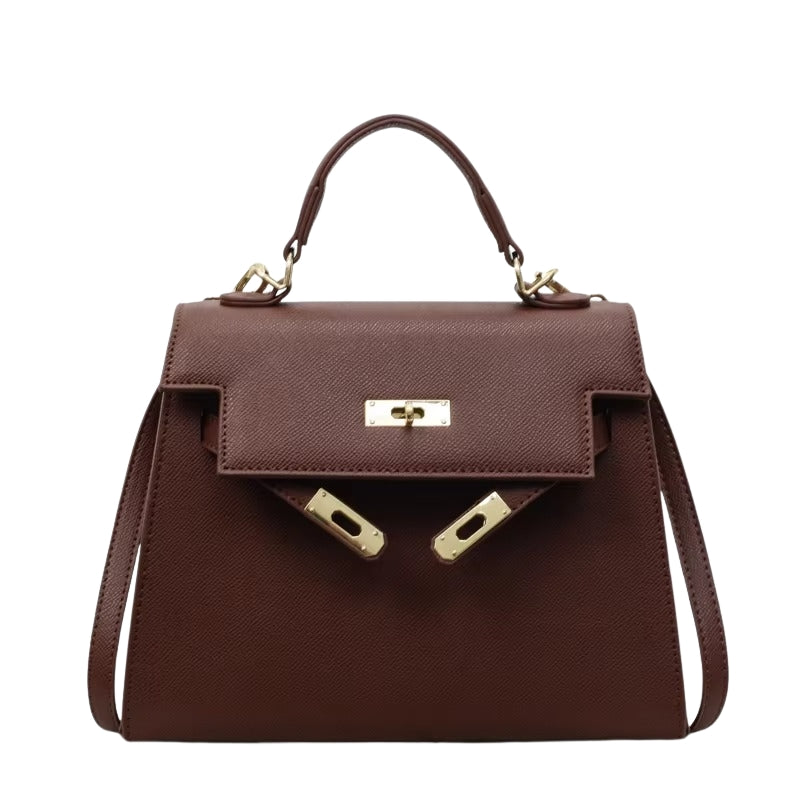 Layla - Skuldertaske med Nøglelås Lukning og Justerbar Rem