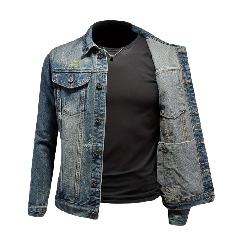 Henry – Lange Ærmer Jakke med Klassisk Krave og Lommer