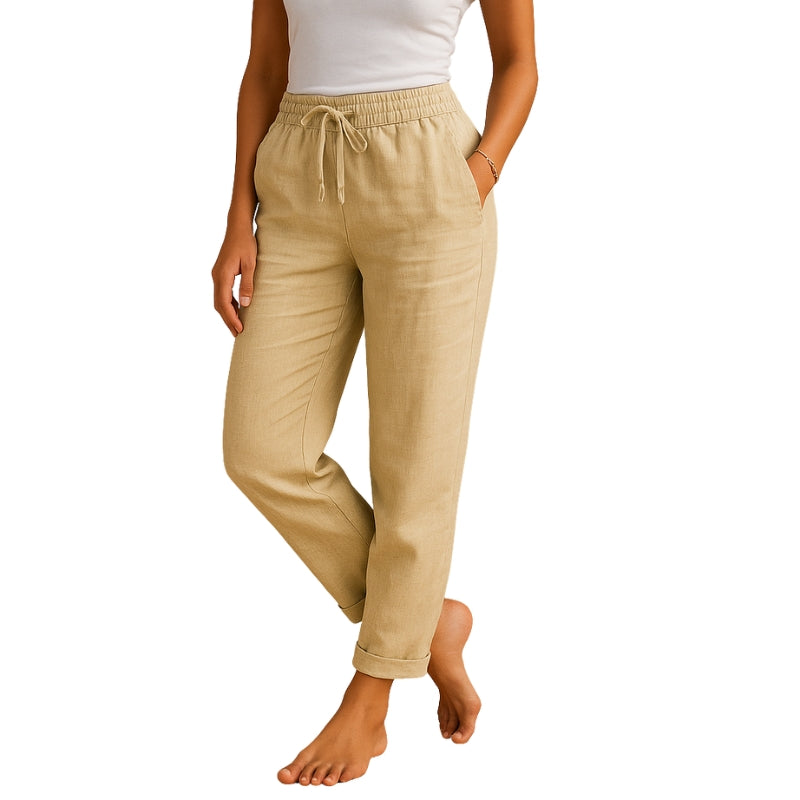 Ezra – Letvægtsbukser med Elastisk Talje og Funktionelle Lommer