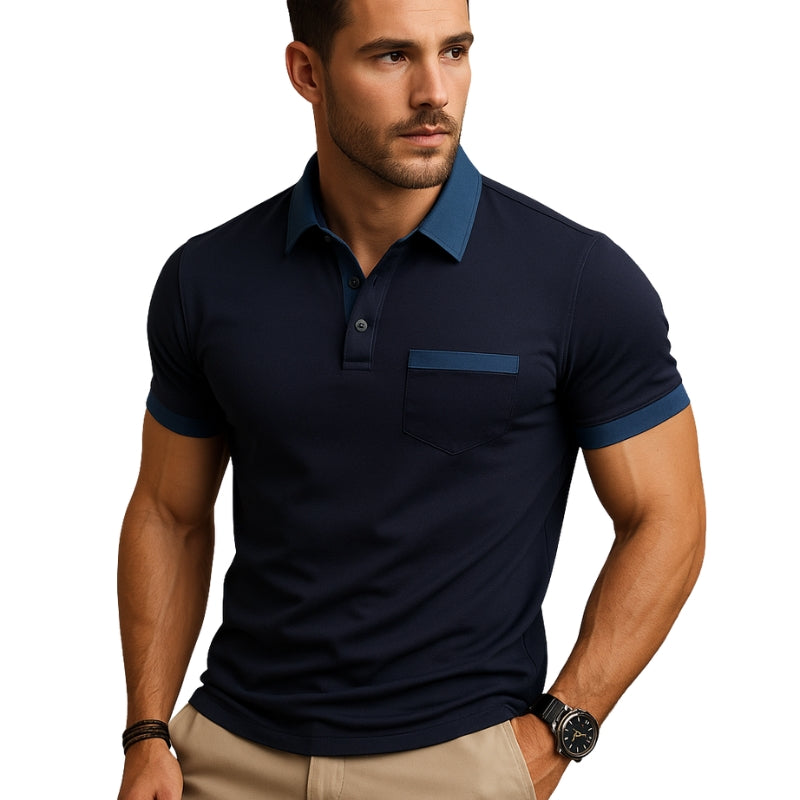 Oliver – Korte Ærmer Polo Skjorte med Krave og Knaplukning