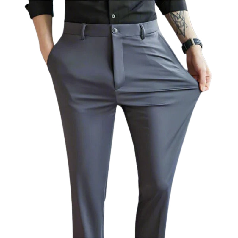 Arthur – Slim Fit Bukser med Elastisk Stof og Sidelommer