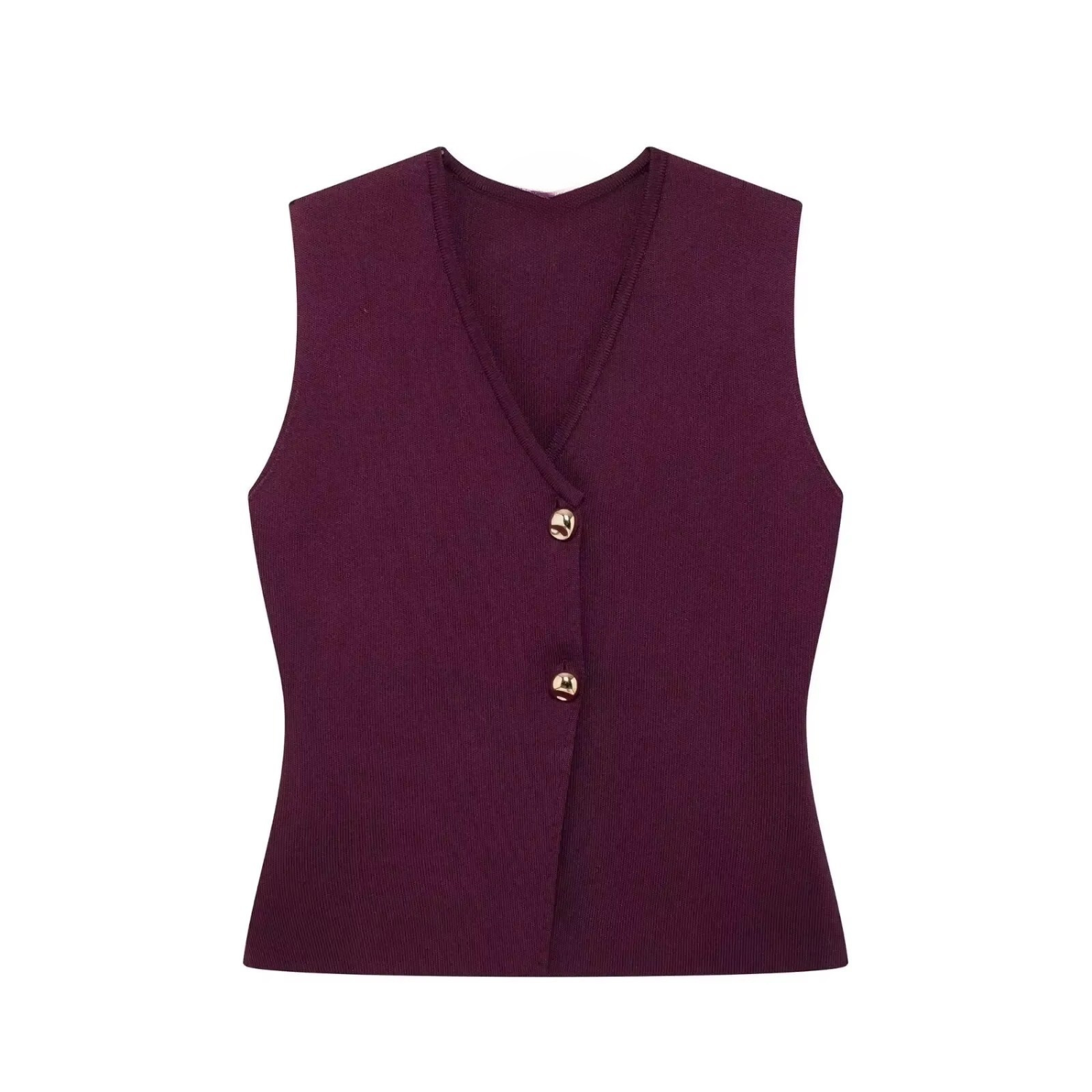 Anna | Sommer Sæt med Strikket Vest og Ankellang Nederdel