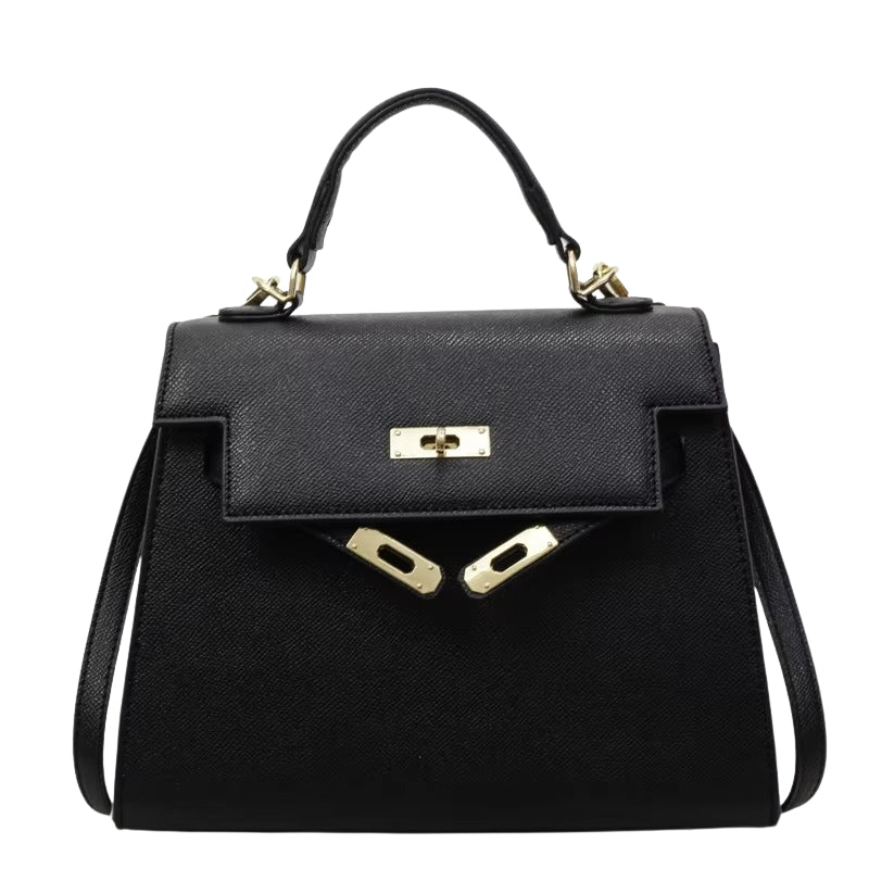 Layla - Skuldertaske med Nøglelås Lukning og Justerbar Rem