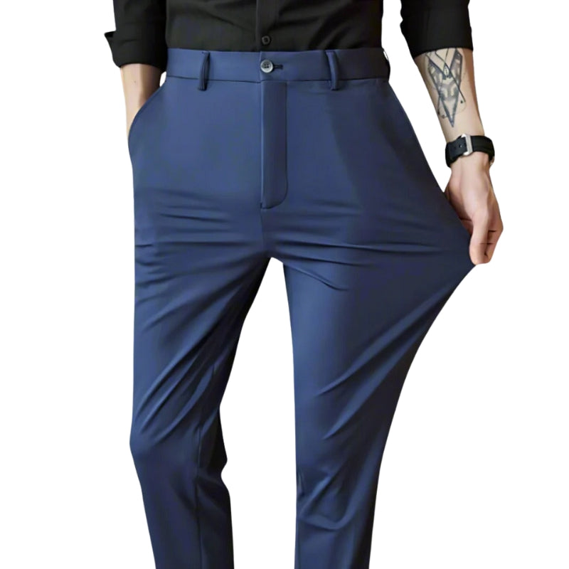 Arthur – Slim Fit Bukser med Elastisk Stof og Sidelommer