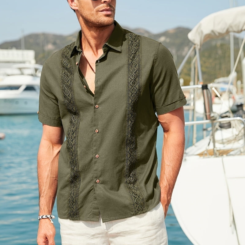 Aiden – Korte Ærmer Skjorte med Klassisk Krave og Knapper