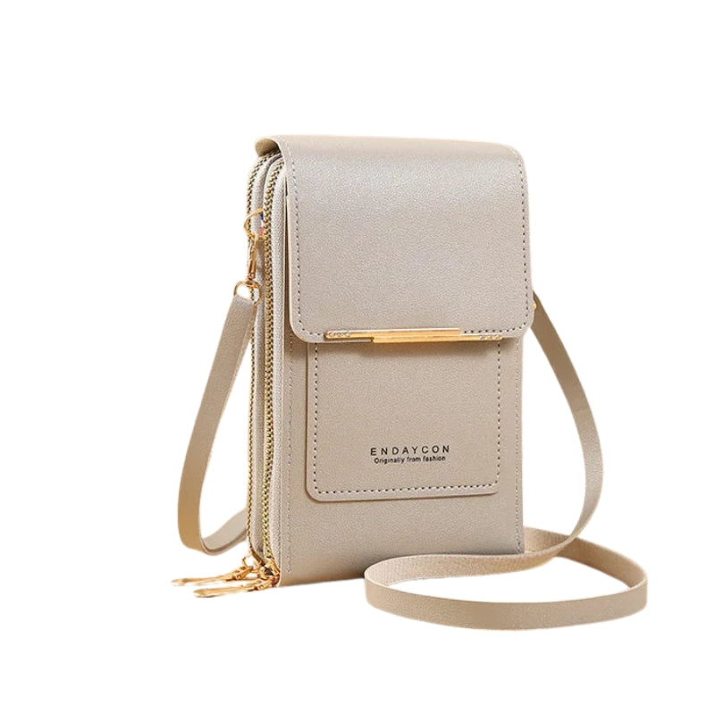 Emma – Skuldertaske med RFID-beskyttelse og Vandtæt Mobilrum