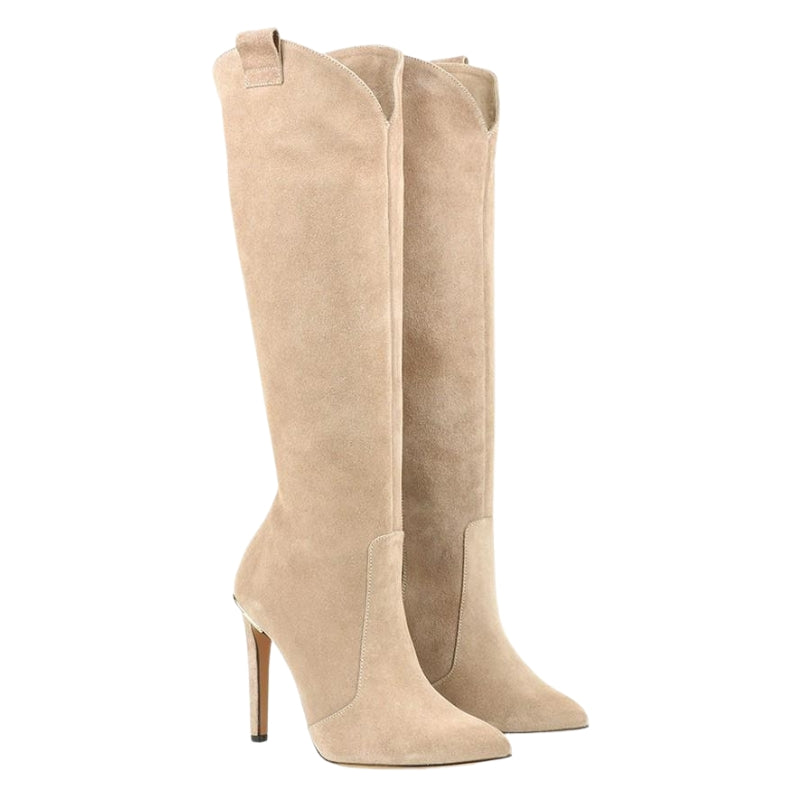 Selene – Stilfulde Højhælede Støvler med Sidelukning og Skridsikker Sål