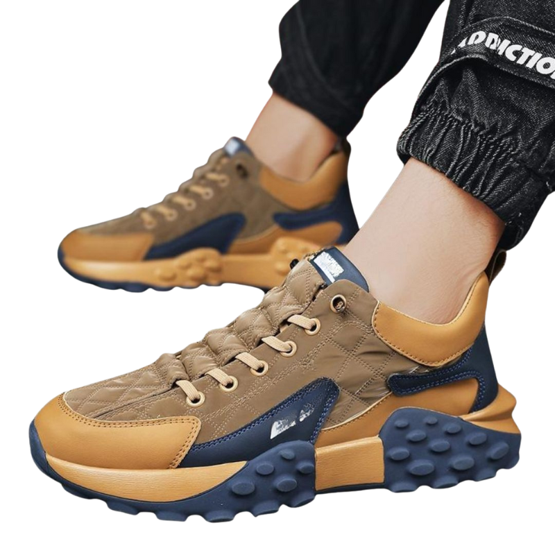 Peter – Løbesko med tyk sål skridsikker bund og snørebånd i mesh