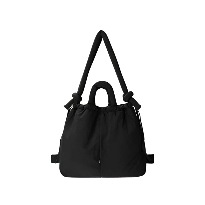 Livia – Let Puffer-Håndtaske med Rummeligt Indre og Nylonfinish