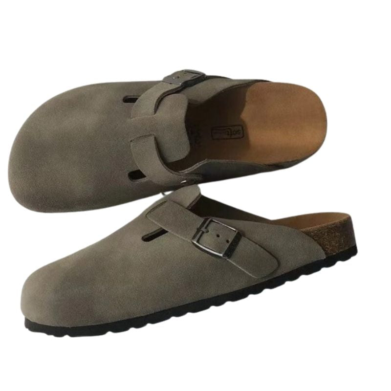 Matteo – Slip-on Træsko med Justerbar Spænde og Polstret Indersål