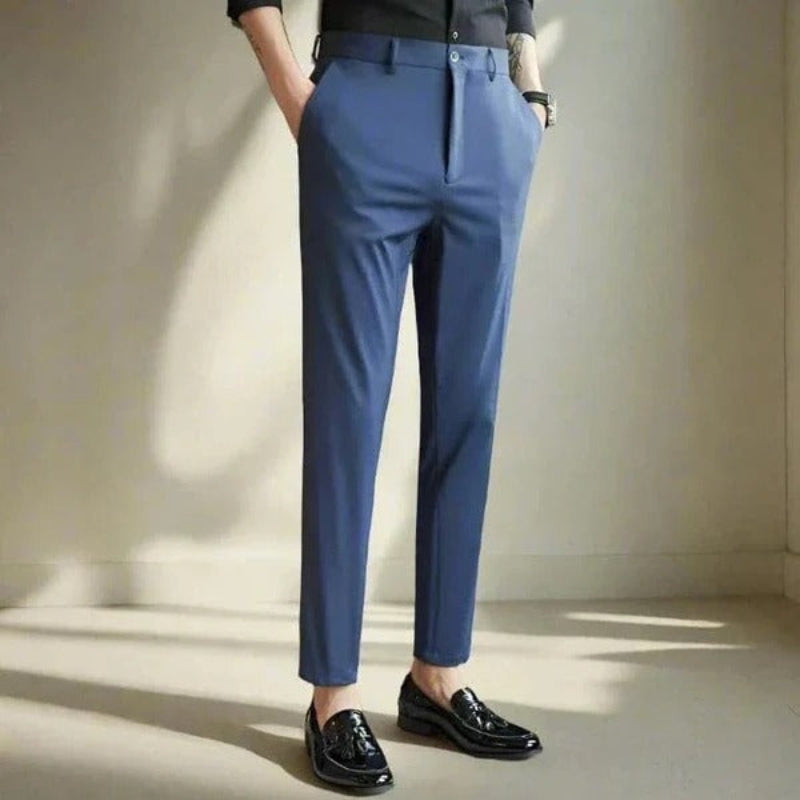 Arthur – Slim Fit Bukser med Elastisk Stof og Sidelommer