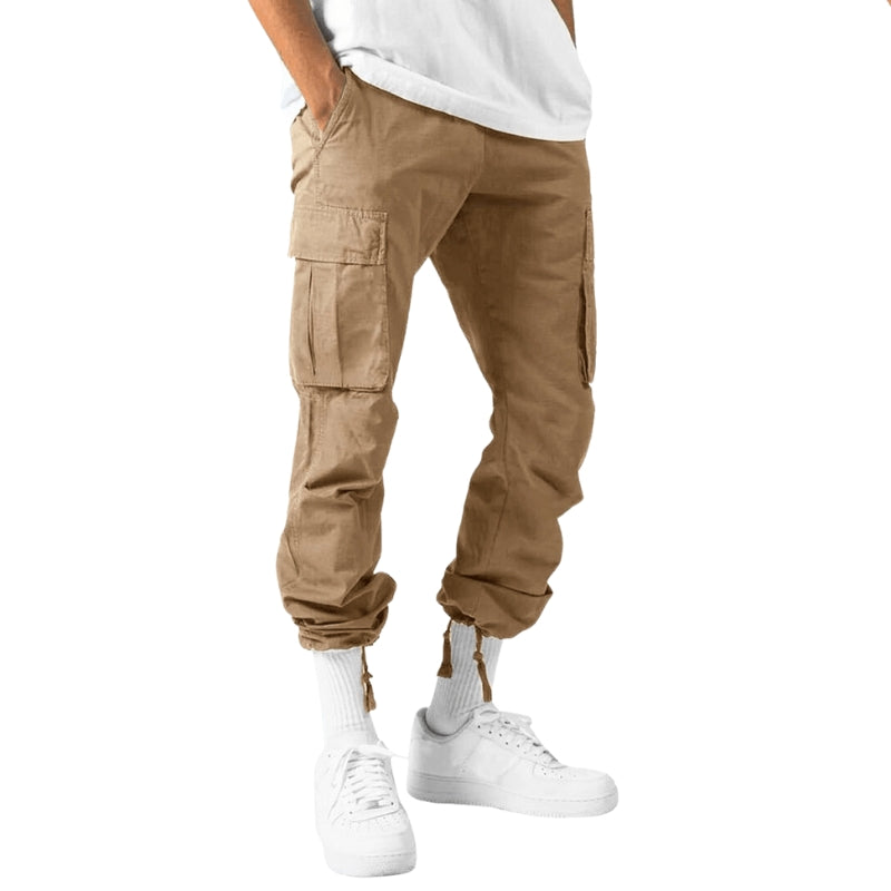 Leonard - Cargo Bukser med Flere Lommer og Justerbar Talje