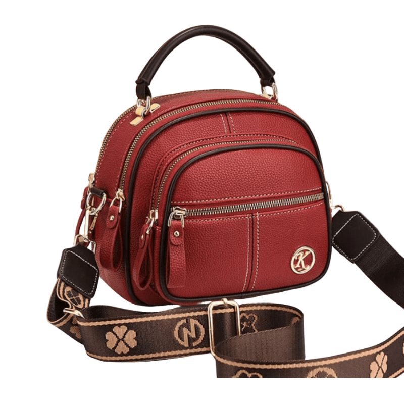 Eliana – Praktisk Håndtaske med Skulderrem og Flere Lynlåslommer