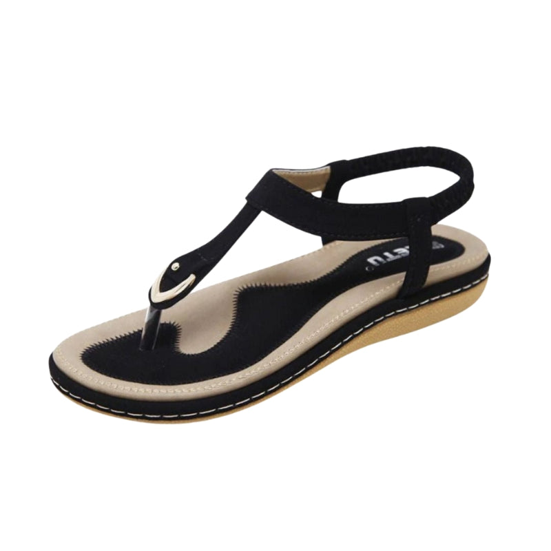 Kennedy – Flade Sandaler med Justerbar Strop