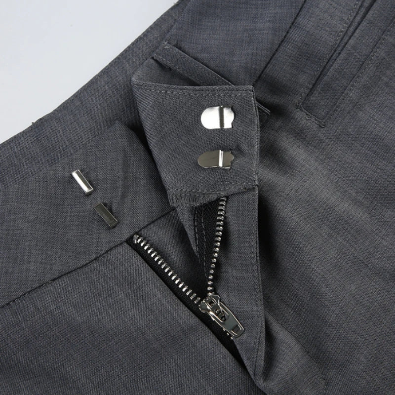 Caroline – Højtaljede Udstillede Bukser med Vide Ben