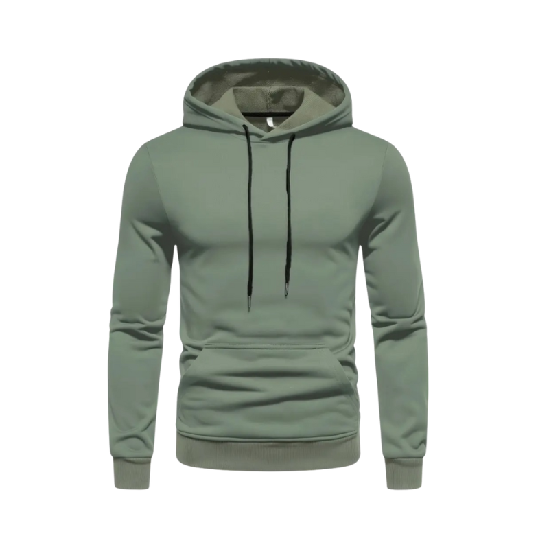 Jason – Langærmet hættetrøje med lommedesign