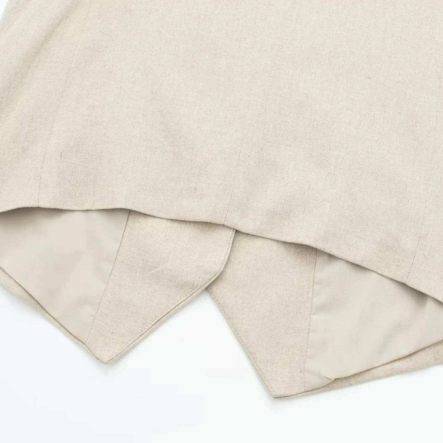 Johanne | Elegant Linned Sæt med Ærmeløs Vest og Shorts