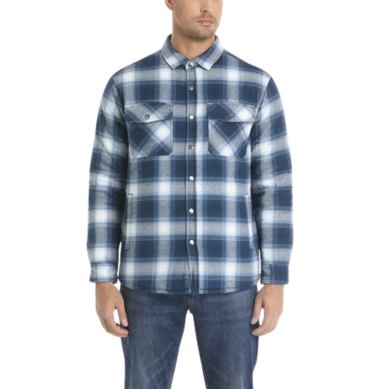 Gabriel – Moderne Tjekket Jakke med Knaplukning