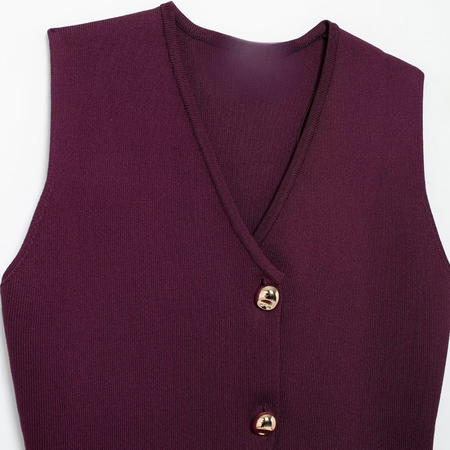 Anna | Sommer Sæt med Strikket Vest og Ankellang Nederdel