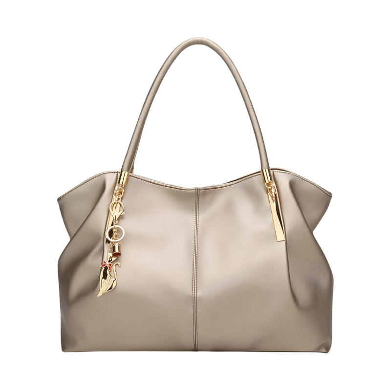 Elara – Moderne Håndtaske med Lynlåslukning og Dekorativt Element