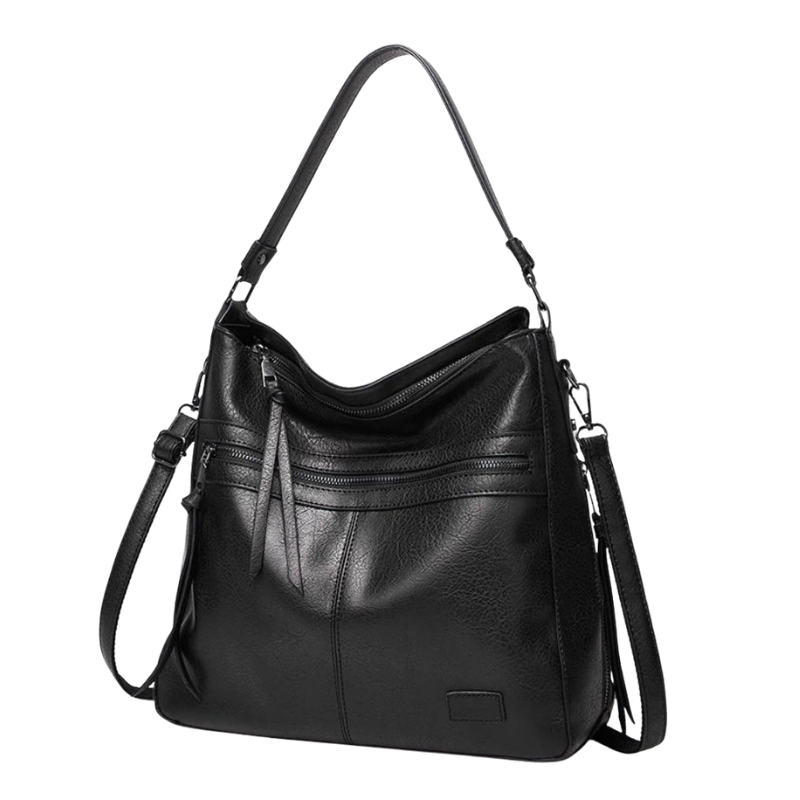 AbigailEase – Multi-lomme lædertaske med justerbare stropper