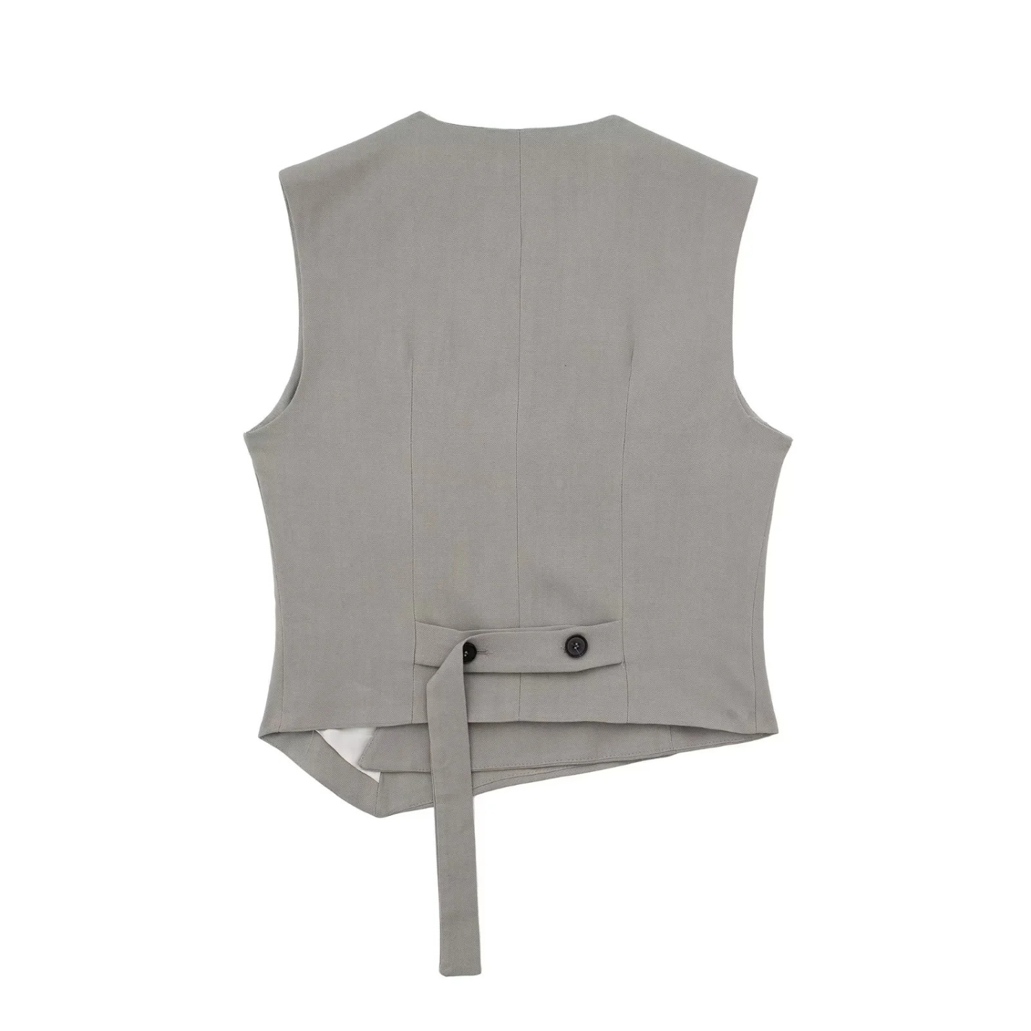 Clara | Forårs Sæt med Ærmeløs Asymmetrisk Vest og Løse Bukser