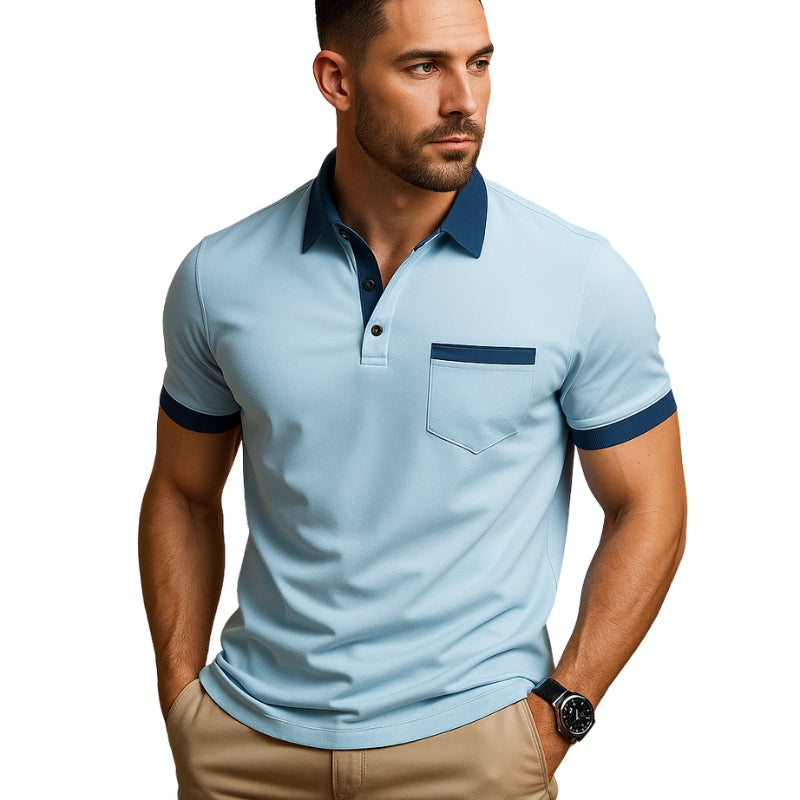 Oliver – Korte Ærmer Polo Skjorte med Krave og Knaplukning