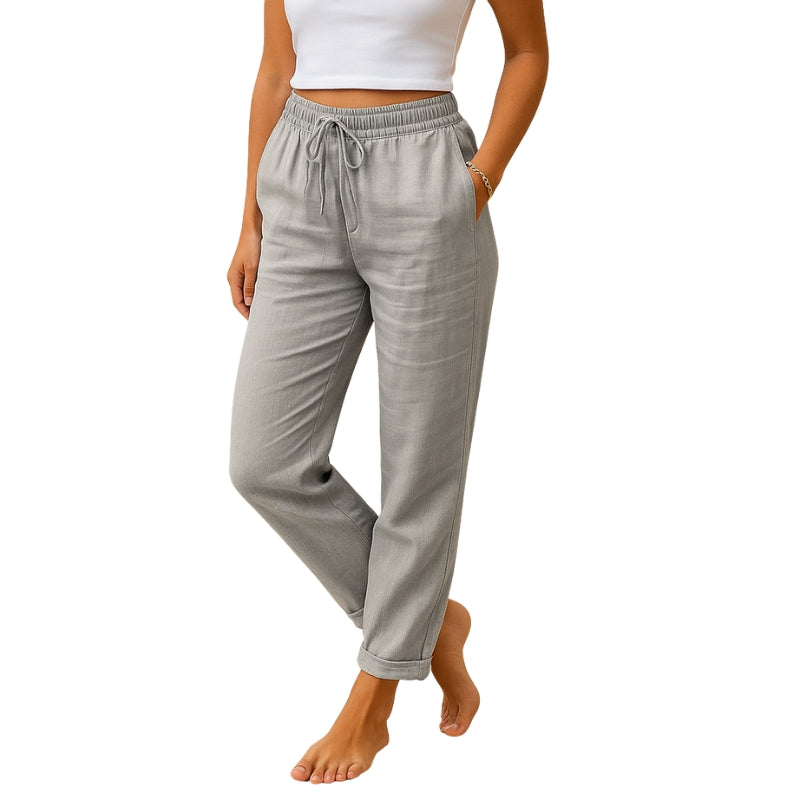 Ezra – Letvægtsbukser med Elastisk Talje og Funktionelle Lommer