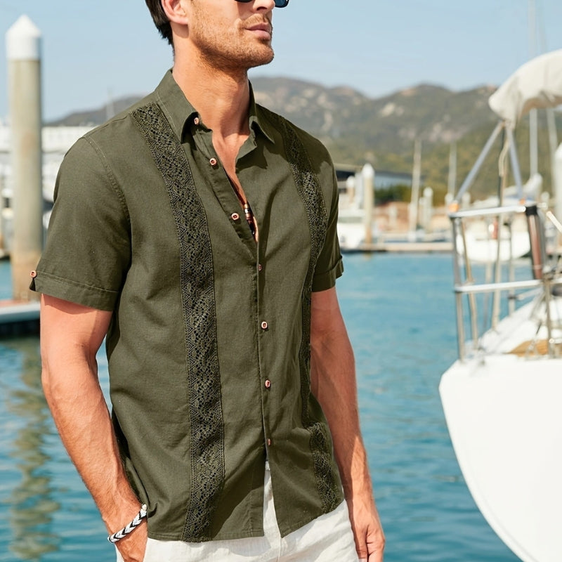 Aiden – Korte Ærmer Skjorte med Klassisk Krave og Knapper