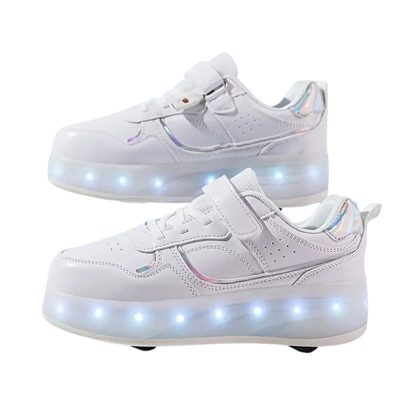 GlowRush – LED rulleskøjte Sneakers med Indtrækkelige Hjul til Aktive Børn
