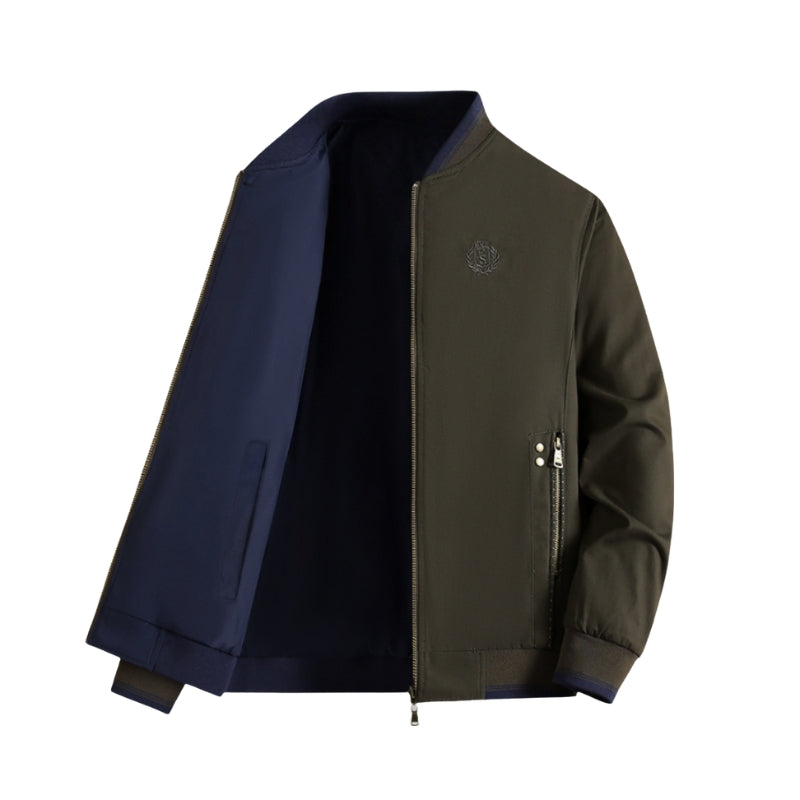 Jacob – Reversibel Langærmet Zip Bomberjakke