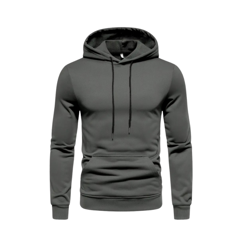 Jason – Langærmet hættetrøje med lommedesign