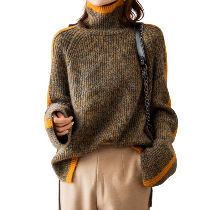 Daisy – Oversized Trøje med Krave og Lange Ærmer