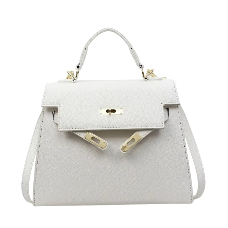 Layla - Skuldertaske med Nøglelås Lukning og Justerbar Rem