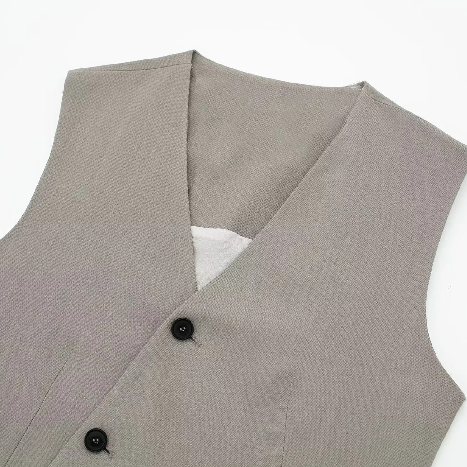 Clara | Forårs Sæt med Ærmeløs Asymmetrisk Vest og Løse Bukser