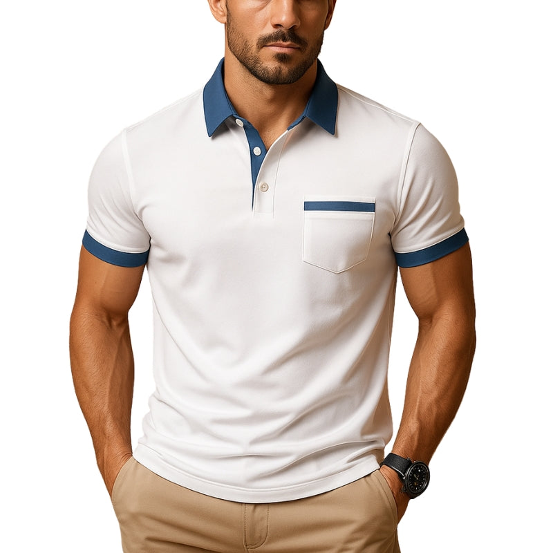 Oliver – Korte Ærmer Polo Skjorte med Krave og Knaplukning