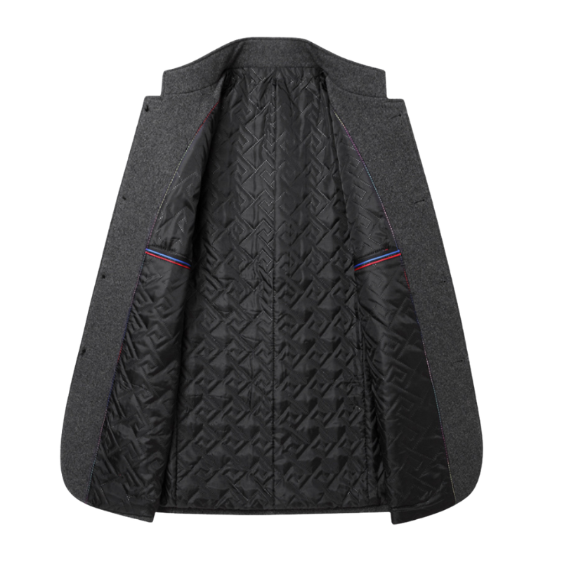 Logan – Langærmet Blazer med Knaplukning og Frontlommer