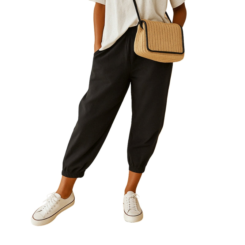 Eliza – Letvægtsbukser med Snørelukning og Lommer