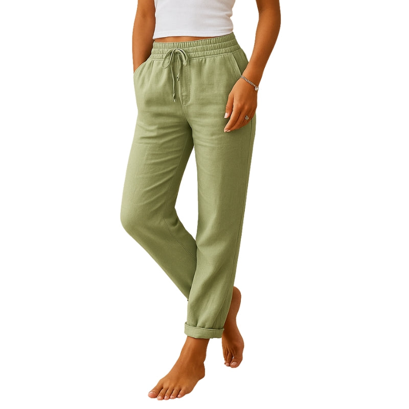 Ezra – Letvægtsbukser med Elastisk Talje og Funktionelle Lommer