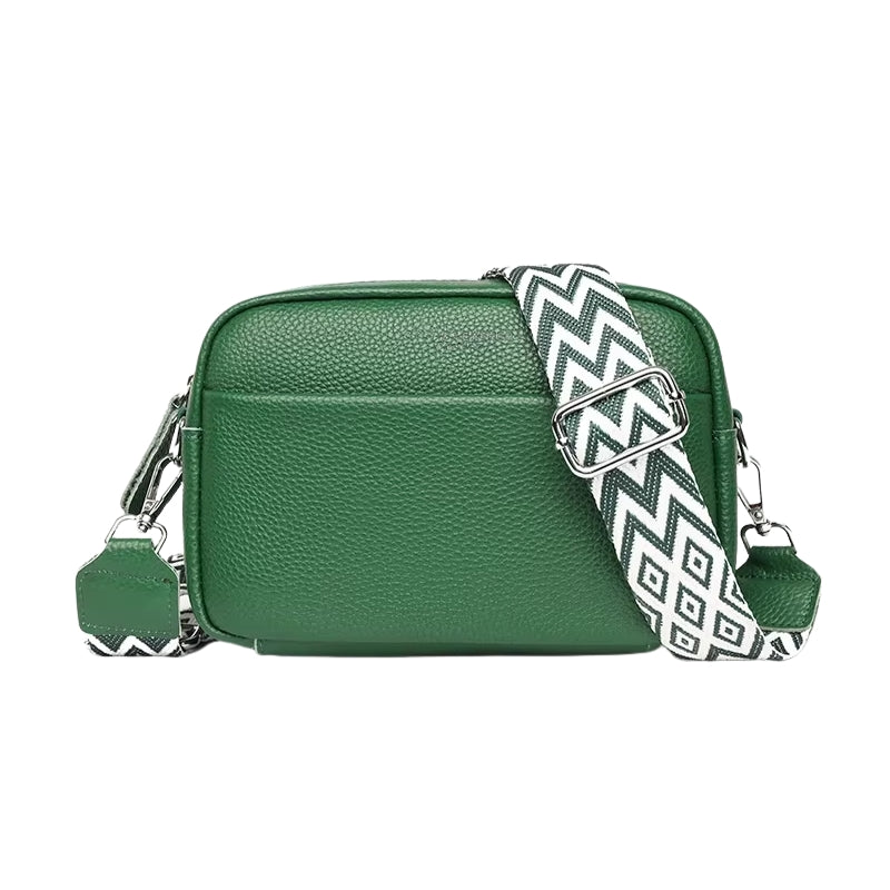 Maria – Skuldertaske med Lynlås og Justerbar Rem