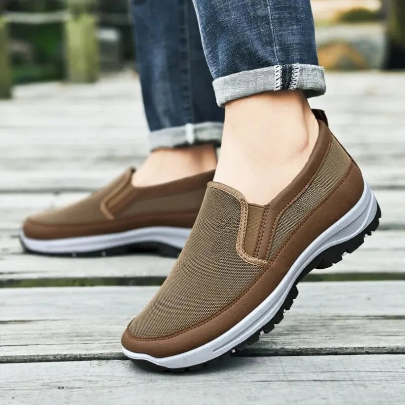 Benjamin – Slip On Åndbare Sko med Rund Tå