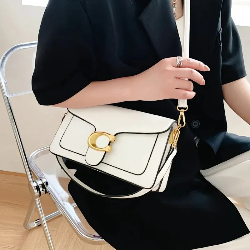 Elysian - Stilfuld Skuldertaske med Dobbelt Håndtag og Godt Opbevaringsrum