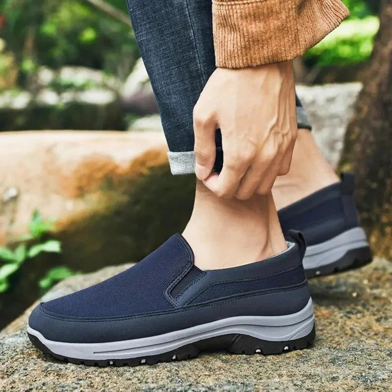 Benjamin – Slip On Åndbare Sko med Rund Tå