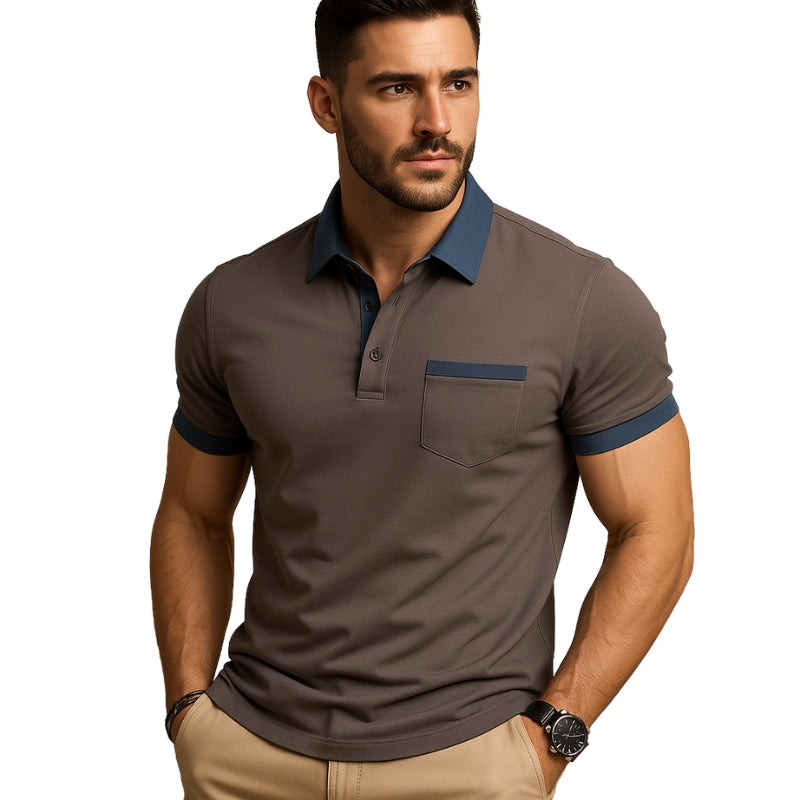 Oliver – Korte Ærmer Polo Skjorte med Krave og Knaplukning