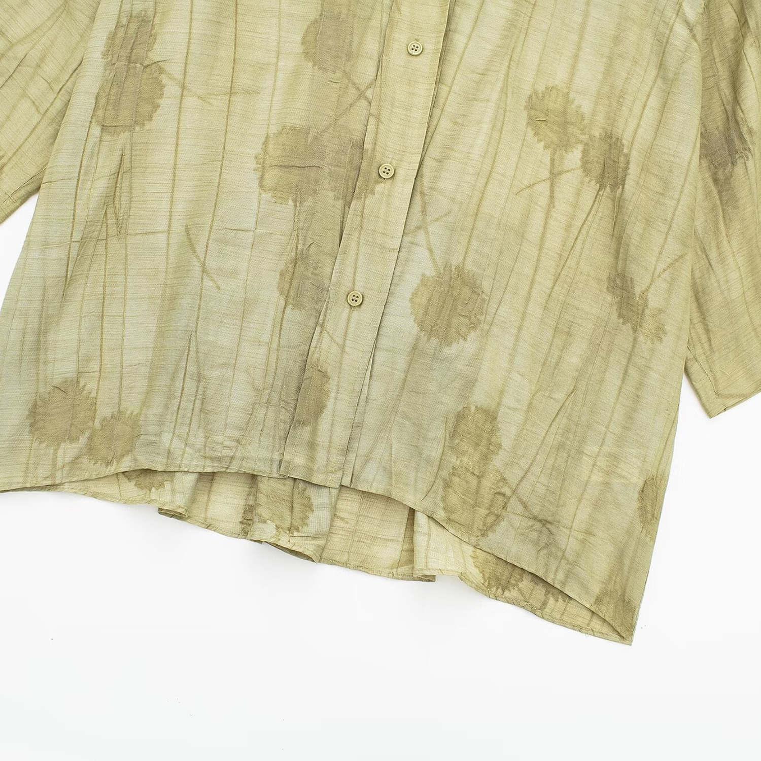 Ida | Sæt med Printet Skjorte og Bukser – Langærmet Skjorte med Revers og Højtaljede Bukser