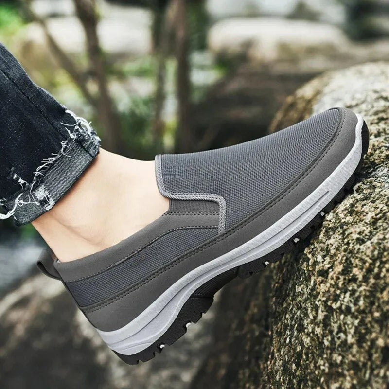 Benjamin – Slip On Åndbare Sko med Rund Tå